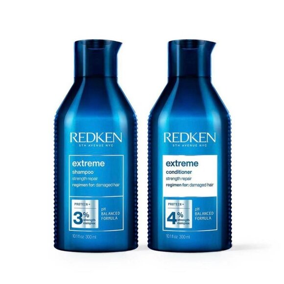 Redken Extreme Shampoo & Conditioner Set For Damaged Hair - Strengthens Hair and - Picture 1 of 14